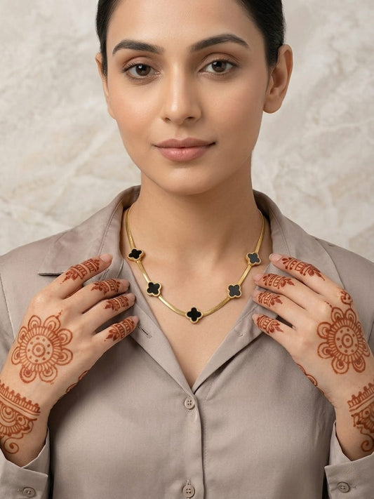 Gold-tone chain necklace