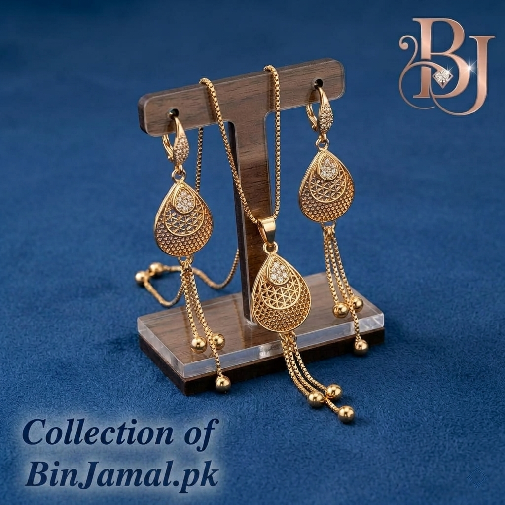 Gold-plated teardrop design