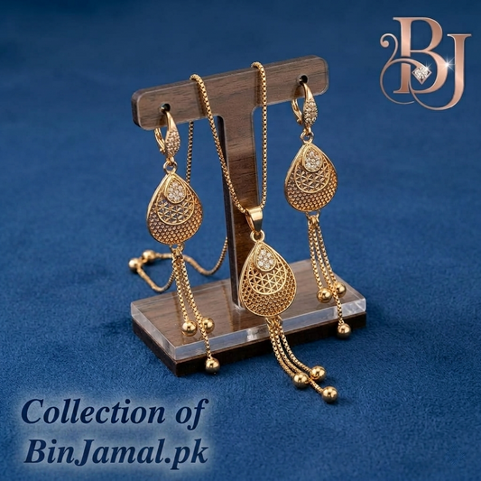 Gold-plated teardrop design